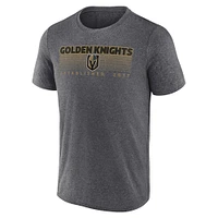 Men's Fanatics Heather Charcoal Vegas Golden Knights Prodigy - T-Shirt