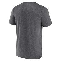 Men's Fanatics Heather Charcoal Vegas Golden Knights Prodigy - T-Shirt