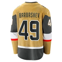Men's Fanatics Ivan Barbashev Gold Vegas Golden Knights Home Breakaway Jersey
