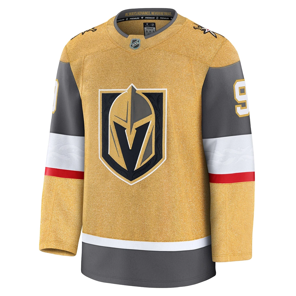 Men's Fanatics Jack Eichel Gold Vegas Golden Knights Home Premium Jersey