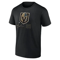 Men's Fanatics Mark Stone Black Vegas Golden Knights Name and Number T-Shirt