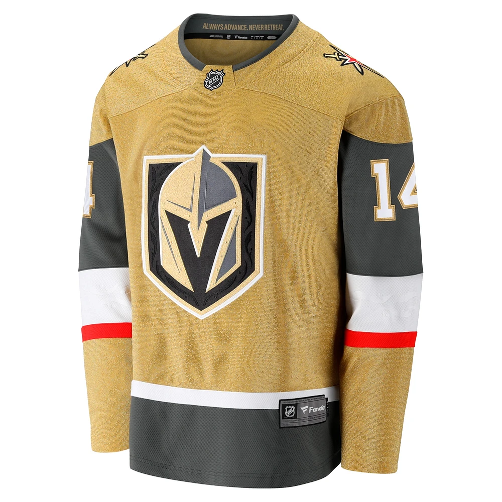 Men's Fanatics Nicolas Hague Gold Vegas Golden Knights Home Premier Breakaway Player Jersey