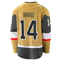 Men's Fanatics Nicolas Hague Gold Vegas Golden Knights Home Premier Breakaway Player Jersey