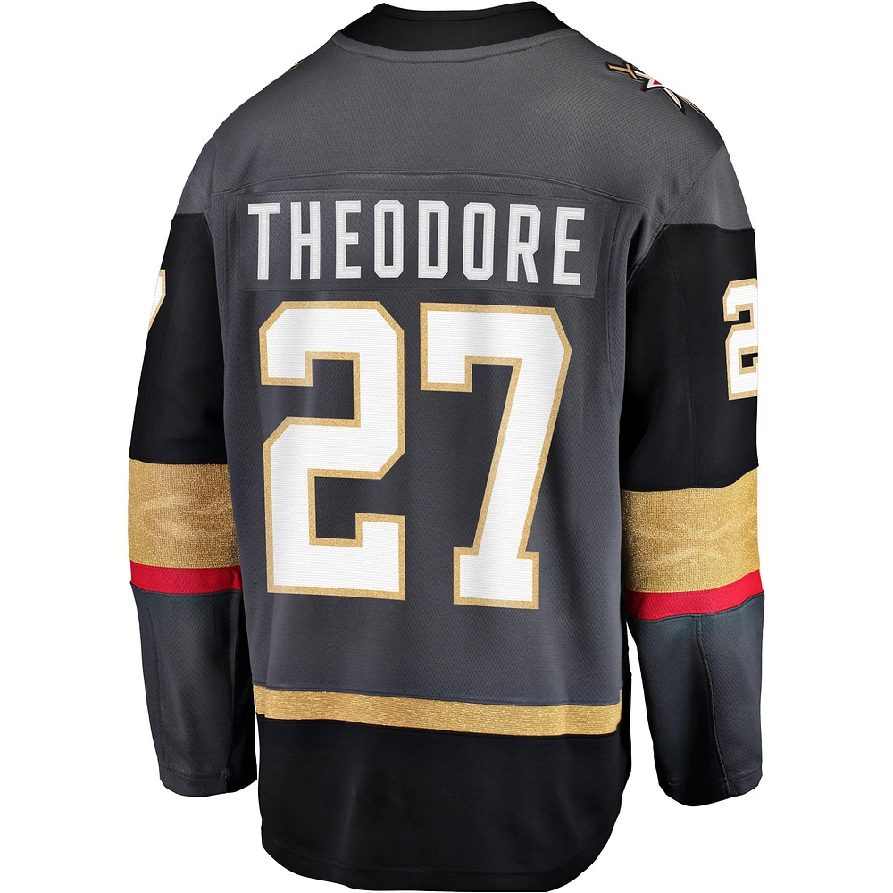 Men's Fanatics Shea Theodore Gray Vegas Golden Knights Breakaway - Player Jersey