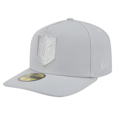 Casquette ajustée A-Frame 59FIFTY pour homme New Era Vegas Golden Knights gris avec pack de couleurs
