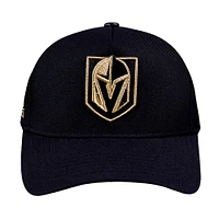 Men's Pro Standard  Black Vegas Golden Knights Metallic Logo Pinch Front Adjustable Hat