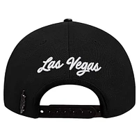 Men's Pro Standard Black Vegas Golden Knights Paint the City Pinch Front Snapback Hat