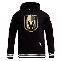 Men's Pro Standard Black Vegas Golden Knights Retro Classic Fleece Pullover Hoodie