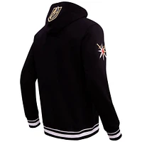 Men's Pro Standard Black Vegas Golden Knights Retro Classic Fleece Pullover Hoodie