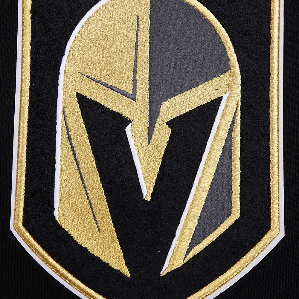 Men's Pro Standard Black Vegas Golden Knights Retro Classic Fleece Pullover Hoodie