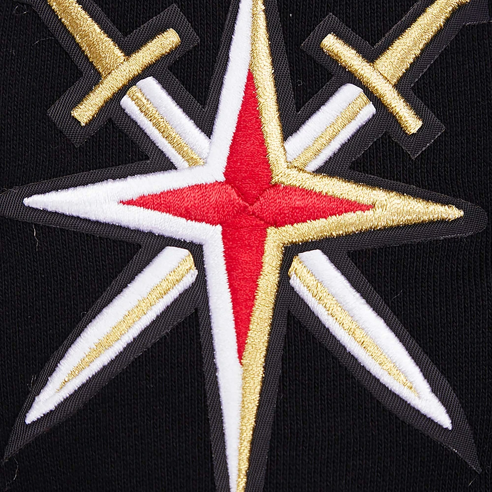 Men's Pro Standard Black Vegas Golden Knights Retro Classic Fleece Pullover Hoodie