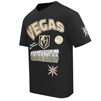 Men's Pro Standard Black Vegas Golden Knights Turn It Up T-Shirt