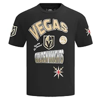 Men's Pro Standard Black Vegas Golden Knights Turn It Up T-Shirt