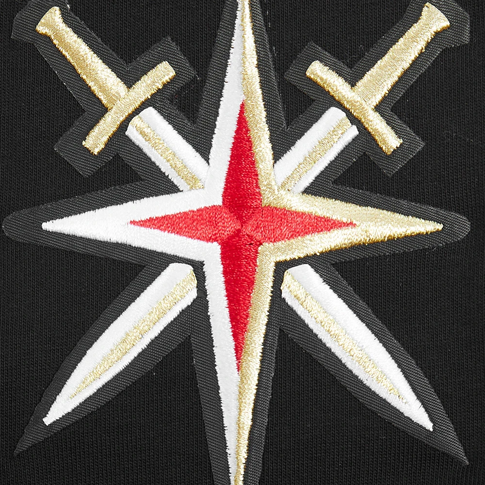 Men's Pro Standard Black Vegas Golden Knights Turn It Up T-Shirt