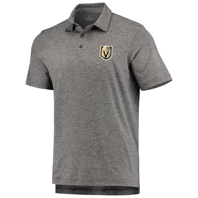 Polo à rayures Destin Vineyard Vines Charcoal Vegas Golden Knights pour homme