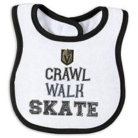 Newborn & Infant WEAR by Erin Andrews Vegas Golden Knights Sleep and Play Sleeper Set with Bib