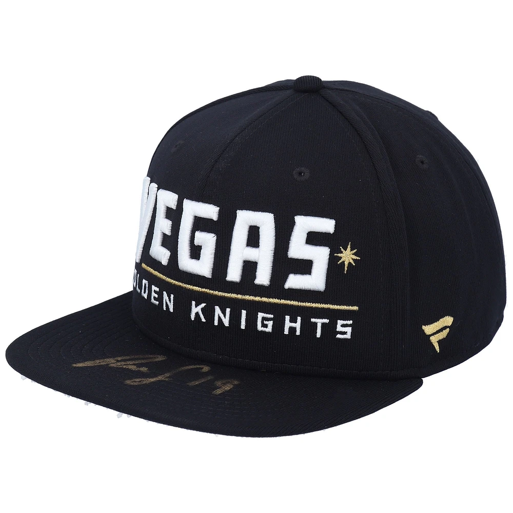 Reilly Smith Vegas Golden Knights Autographed Wordmark Snapback Cap - Limited Edition of 19