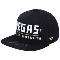 Reilly Smith Vegas Golden Knights Autographed Wordmark Snapback Cap - Limited Edition of 19