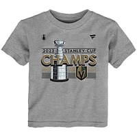 Toddler  Fanatics Heather Gray Vegas Golden Knights 2023 Stanley Cup Champions Locker Room T-Shirt