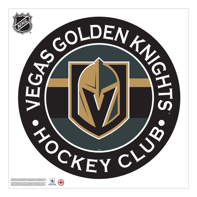 Vegas Golden Knights - 36'' x 36'' Team Repositional Stripe Design Vinyl Sticker Mural