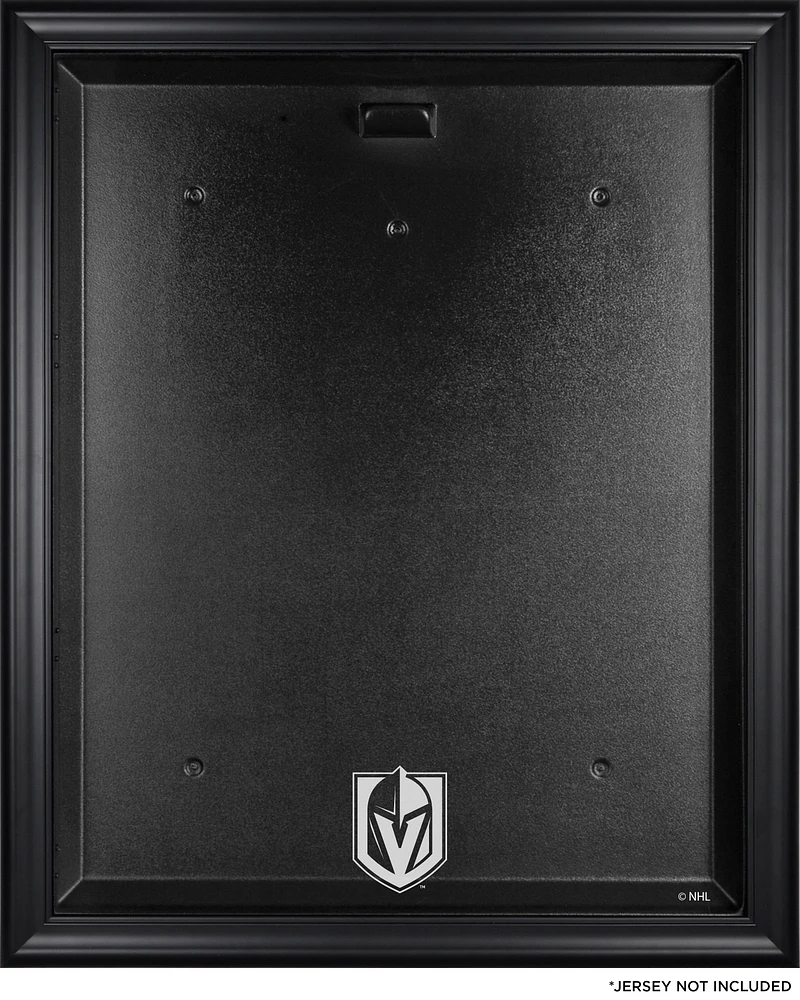 Vitrine en jersey avec logo encadré noir des Golden Knights de Vegas