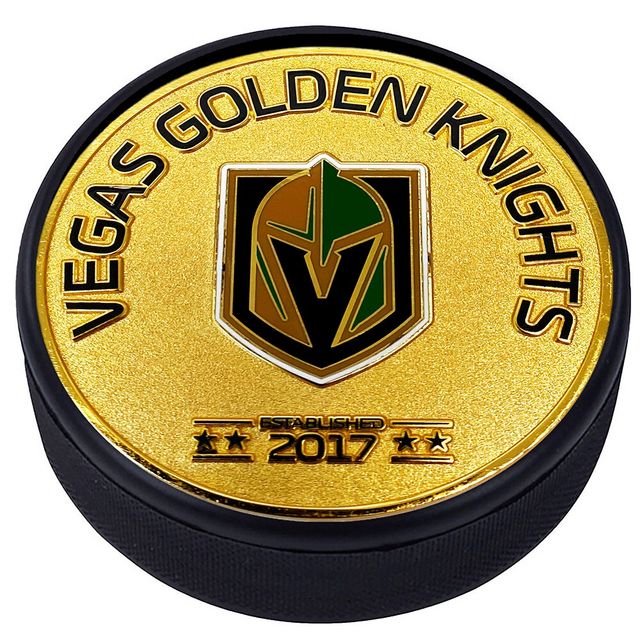 Vegas Golden Knights - Rondelle de hockey Medallion établie