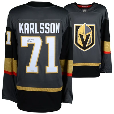 Maillot Breakaway des Fanatics noirs autographiés par William Karlsson Vegas Golden Knights