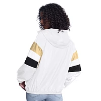 Veste à capuche surdimensionnée entièrement zippée G-III Sports by Carl Banks pour femme, motif Vegas Golden Knights, blanc