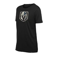 Women's New Era  Black Vegas Golden Knights Glam Game Floral T-Shirt