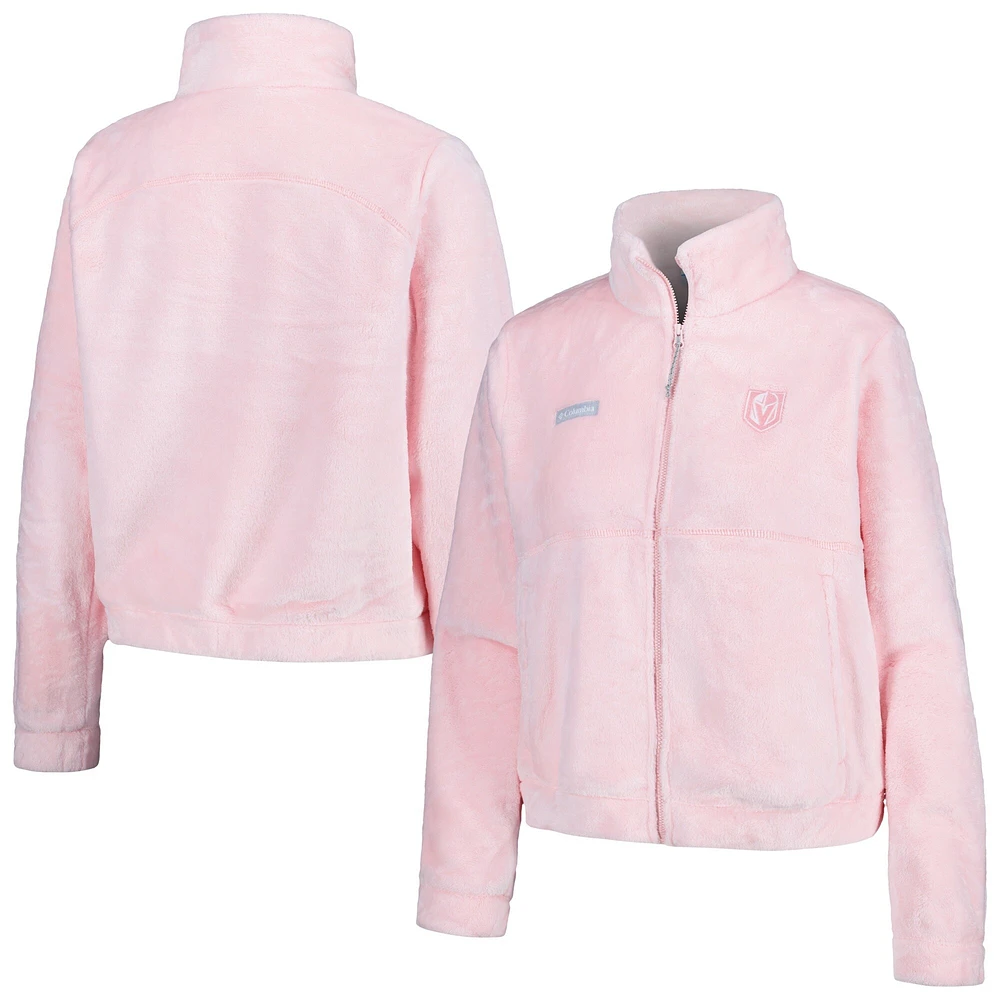 Women's Columbia Pink Vegas Golden Knights Fire Side Full-Zip Jacket