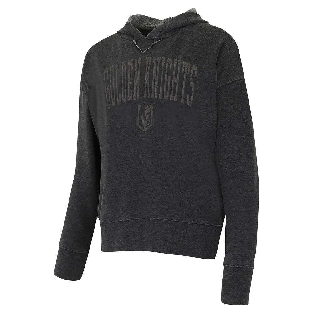 Sweat à capuche Concepts Sport Charcoal Vegas Golden Knights Volley pour femmes