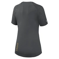 Women's Fanatics  Gray Vegas Golden Knights Authentic Pro Tech T-Shirt