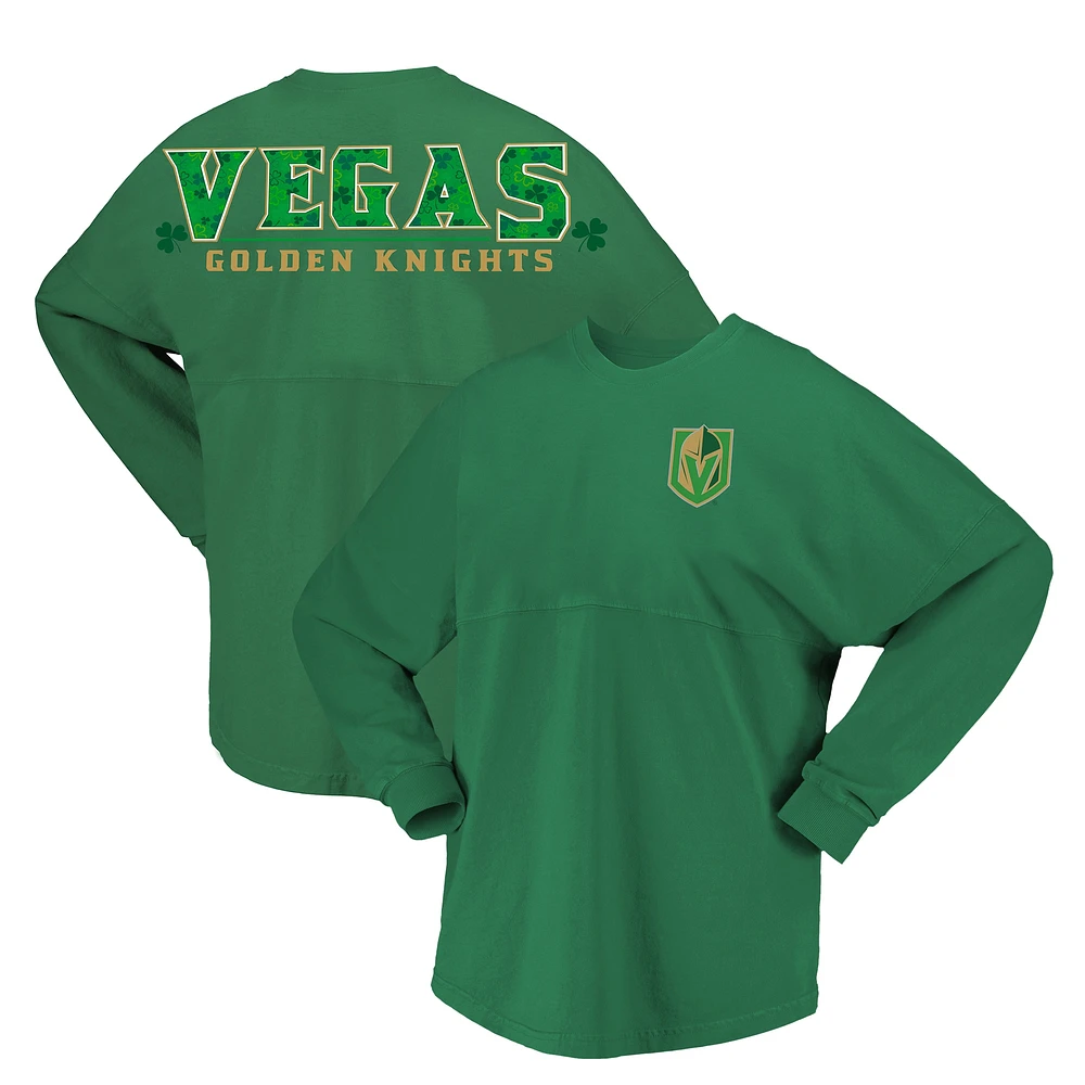 T-shirt en jersey Fanatics Kelly Green Vegas Golden Knights St. Patrick's Day Spirit pour femmes