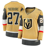 Women's Fanatics Shea Theodore Gold Vegas Golden Knights Home Breakaway Jersey