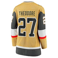 Women's Fanatics Shea Theodore Gold Vegas Golden Knights Home Breakaway Jersey