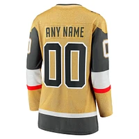 Women's Fanatics  Vegas Golden Knights Home Breakaway Custom Jersey