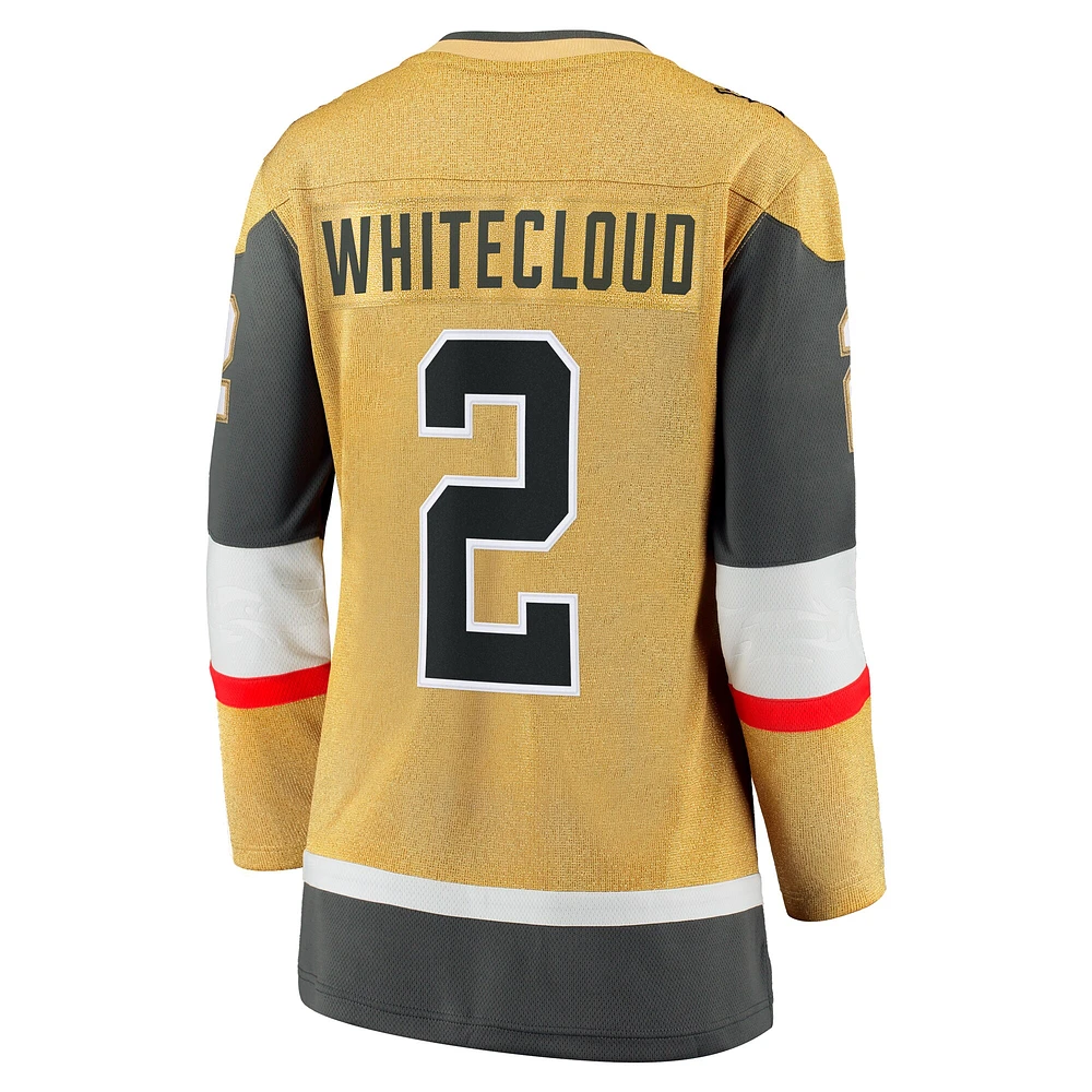 Women's Fanatics Zach Whitecloud Gold Vegas Golden Knights Alternate Breakaway Player Jersey