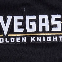 Women's Pro Standard  Black Vegas Golden Knights Area Code Cropped Pullover Sweatshirt