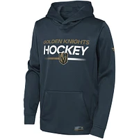 Youth Fanatics Charcoal Vegas Golden Knights Authentic Pro Pullover Hoodie
