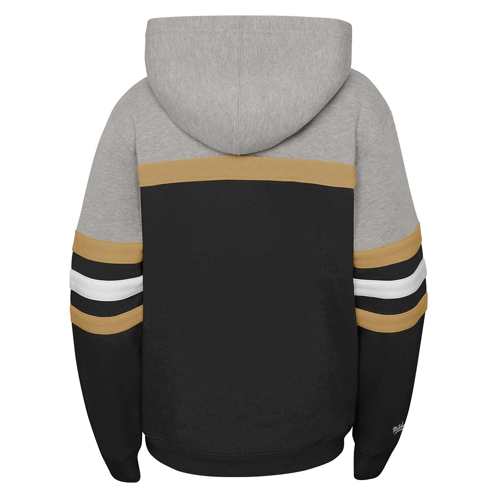 Youth Mitchell & Ness Black Vegas Golden Knights Head Coach Pullover Hoodie