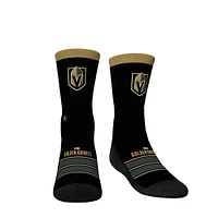 Chaussettes Rock Em pour jeunes - Chaussettes à rayures Gametime Crew Vegas Golden Knights