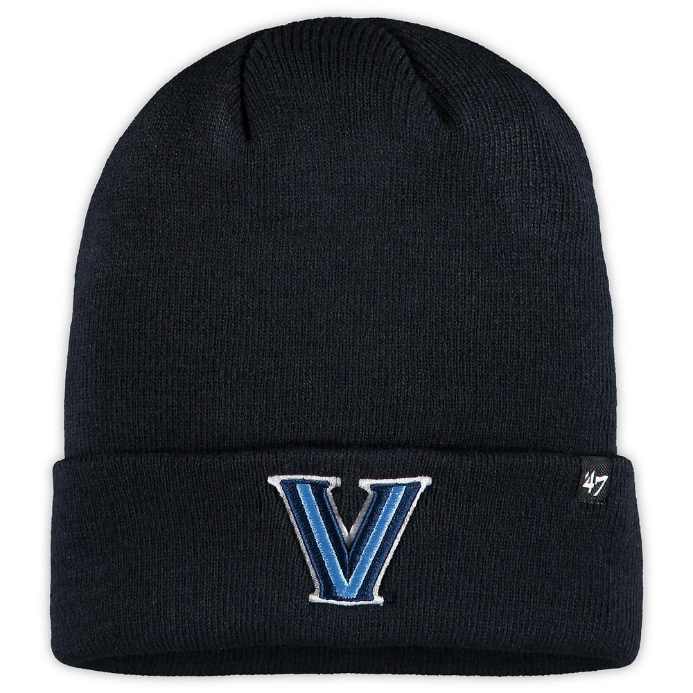 Bonnet en tricot à revers Core Villanova Wildcats '47 bleu marine pour hommes
