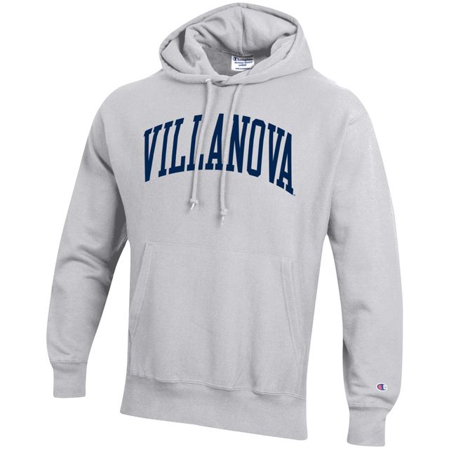 Chandail à capuchon armure inversée Team Villanova Wildcats Champion gris chiné pour homme