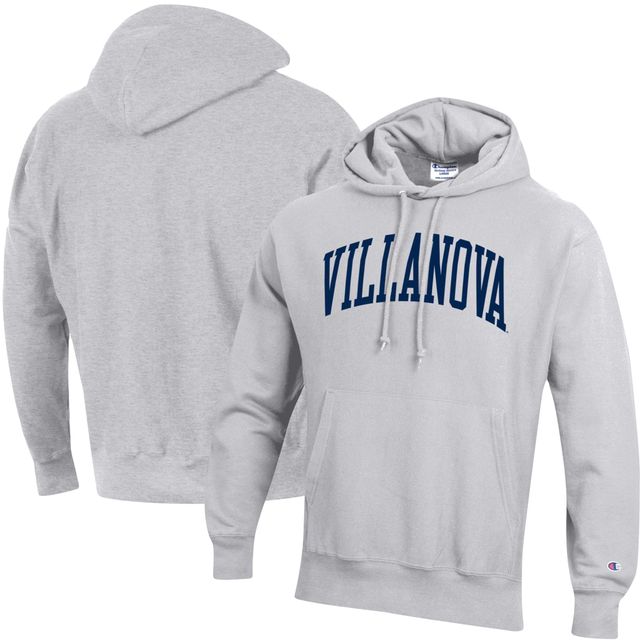 Chandail à capuchon armure inversée Team Villanova Wildcats Champion gris chiné pour homme