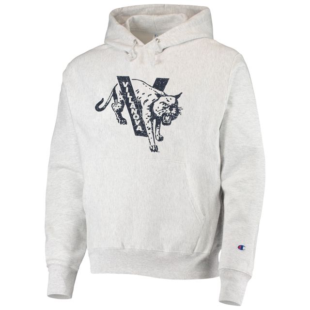 Chandail à capuchon tissage inversé Champion Villanova Wildcats Team Vault gris chiné pour homme