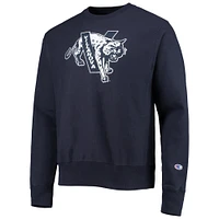 Men's Champion Navy Villanova Wildcats Vault Logo Reverse Weave Pullover Sweatshirt