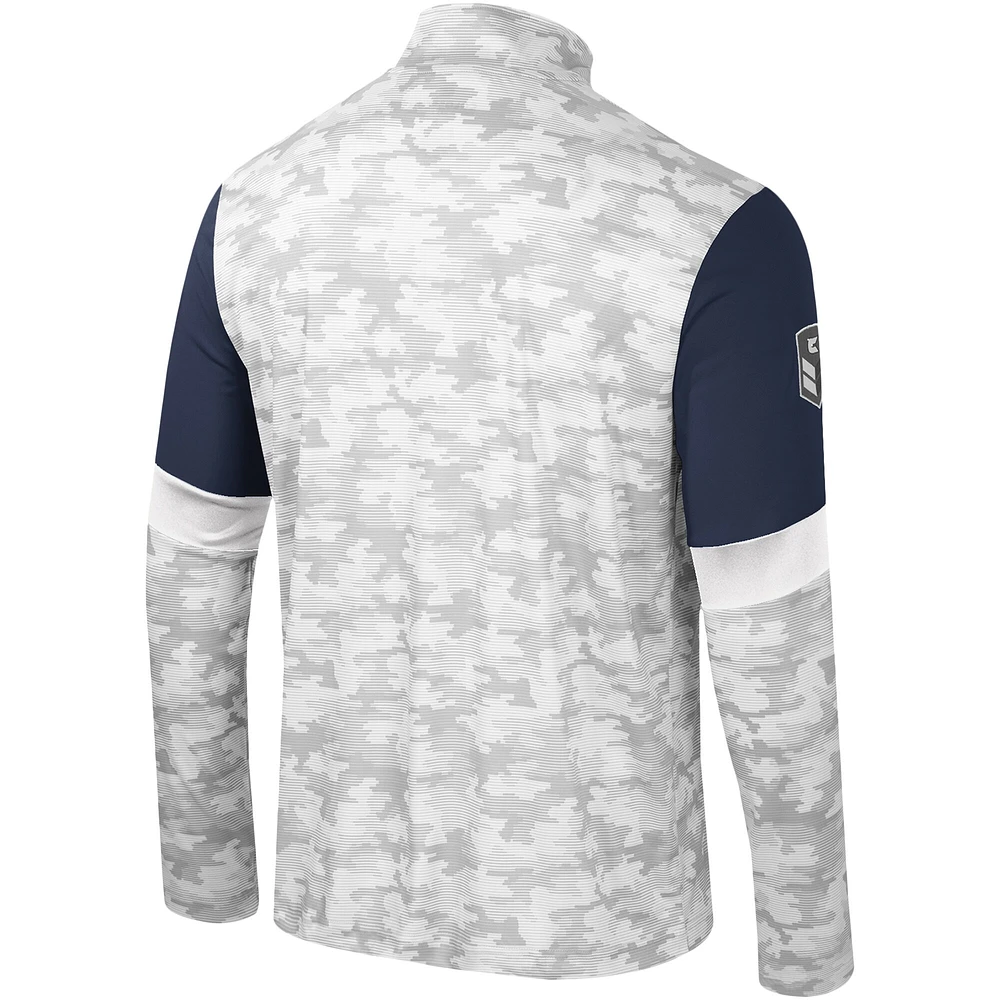 Men's Colosseum  Camo Villanova Wildcats OHT Military Appreciation Tomahawk Quarter-Zip Windshirt