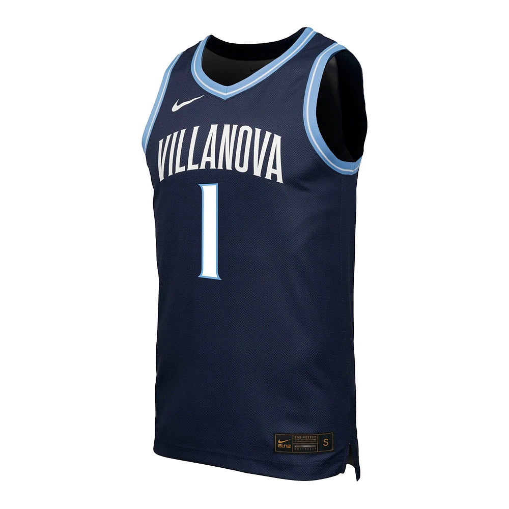Men's Nike  Navy Villanova Wildcats #1 Replica Basketball Jersey