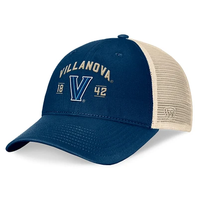 Casquette réglable Top of the World Navy Villanova Wildcats Heritage Waylon Trucker pour hommes