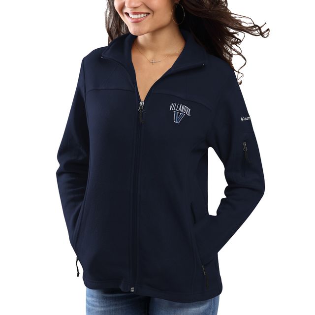 Veste à glissière pleine longueur Villanova Wildcats Give & Go Columbia pour femme, bleu marine